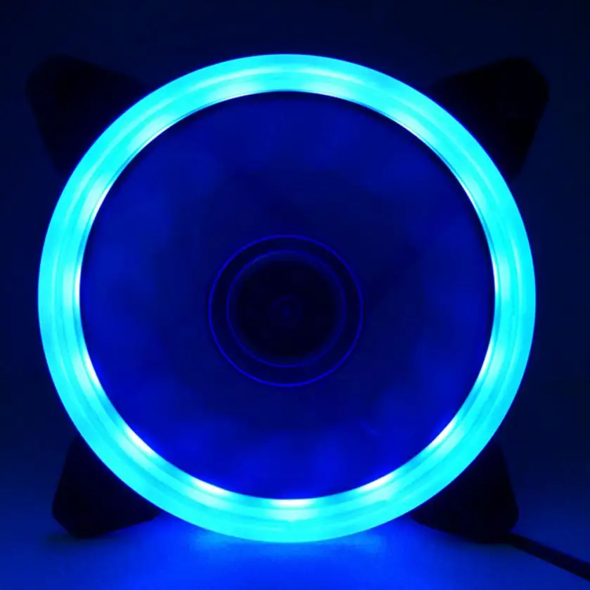 Синий Кулер для процессора master rgb Вентилятор охлаждения 120 мм 120x120x25 мм 12 В DC бесщеточный PC чехол для компьютера Вентилятор охлаждения радиаторы 1200PRM с кабелем - Цвет лезвия: Синий