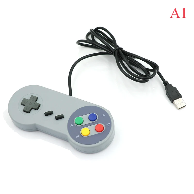 A1 Игровой джойстик геймпад Контролер для nintendo SNES игровой коврик игровой контроллер USB для Windows PC MAC компьютерный джойстик управления - Цвет: A1