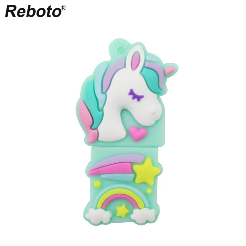 Retobo диск памяти 32 ГБ Usb 2,0 флеш-накопитель 16 Гб маленькая девочка должна Usb флешка 8 Гб U Stick свежий зеленый единорог