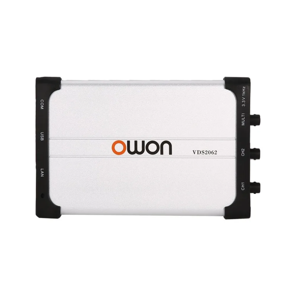 OWON VDS2062L двухканальный ЖК дисплей Супер тип экономии цифровой осциллограф