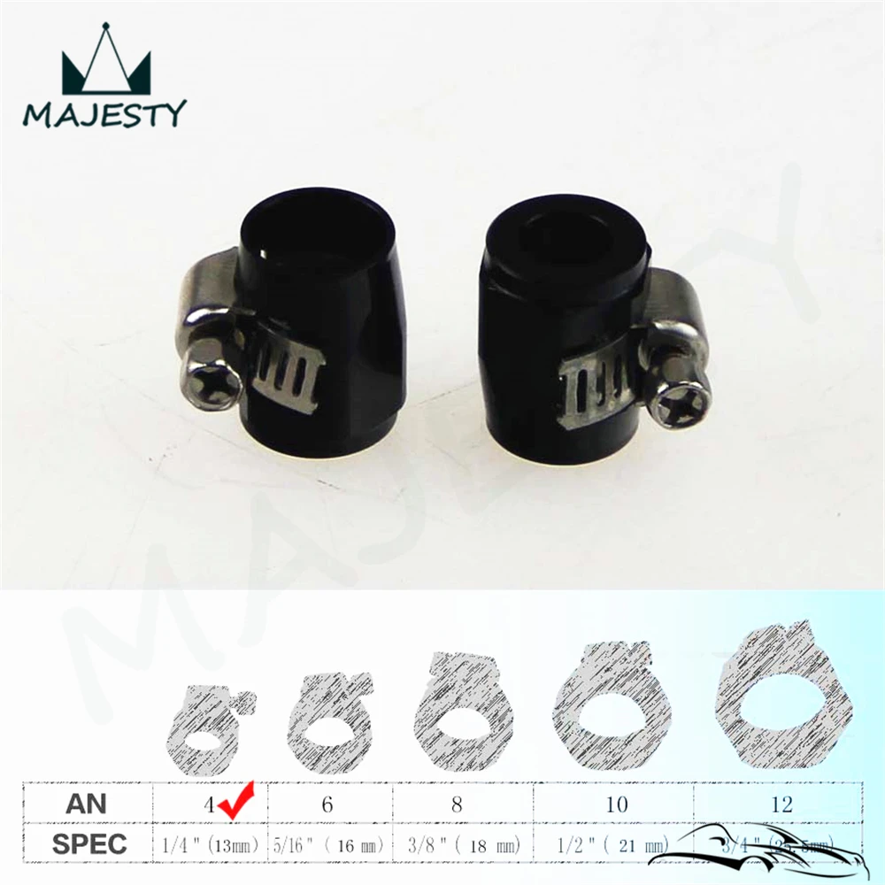 4AN AN 4 13 мм ID крышка для топливного шланга зажим отделочный фитинг 2 шт.|an fittings|fitting
