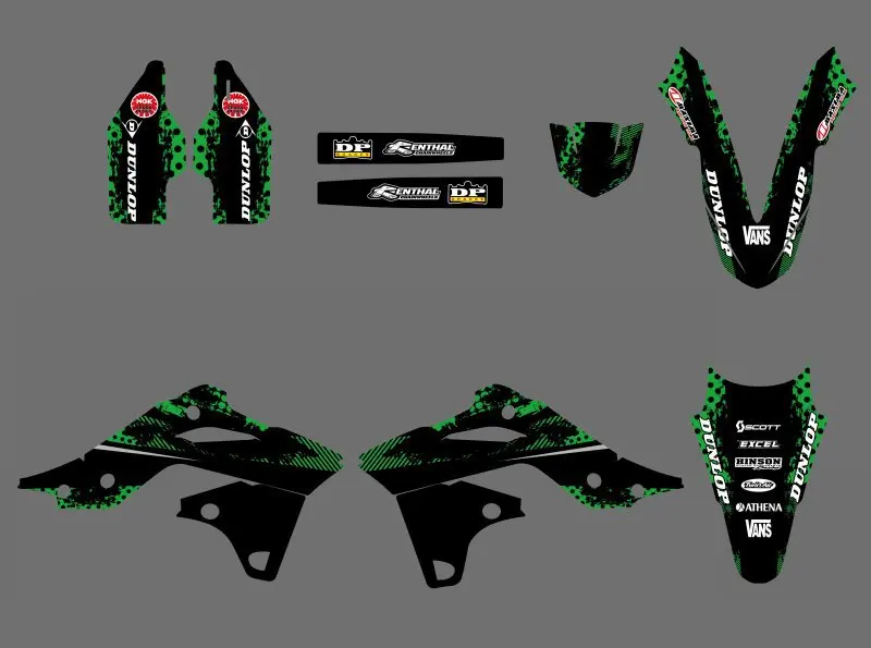 Графические наклейки и для Kawasaki KX250F KXF250 KX 250F KXF 250 2013 2014 Team|Наклейки стикеры| |