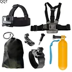 QQT подходит для Go Pro Hero 9 8 7 6 5 4 3 набор аксессуаров подходит для спортивной камеры XiaomiYi 4 K Sjcam H9R SOOCOO