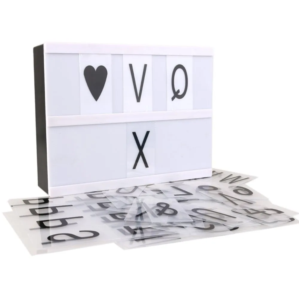 Wrumava Батарея Мощность A5 кинематический световой короб Кино светодиодный письмо