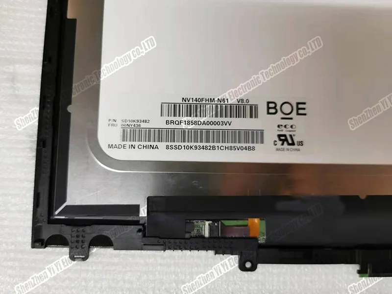 14-дюймовый ЖК-экран в сборе сенсорный дисплей для Lenovo thinkpad x1 Yoga 3rd Gen 20ld 20le 20lf 20lg FRU