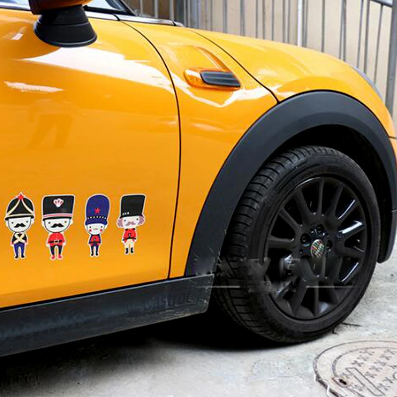 Новейшая мода печать наклейки на заказ солдат крутой стиль УФ Защита Mini Cooper