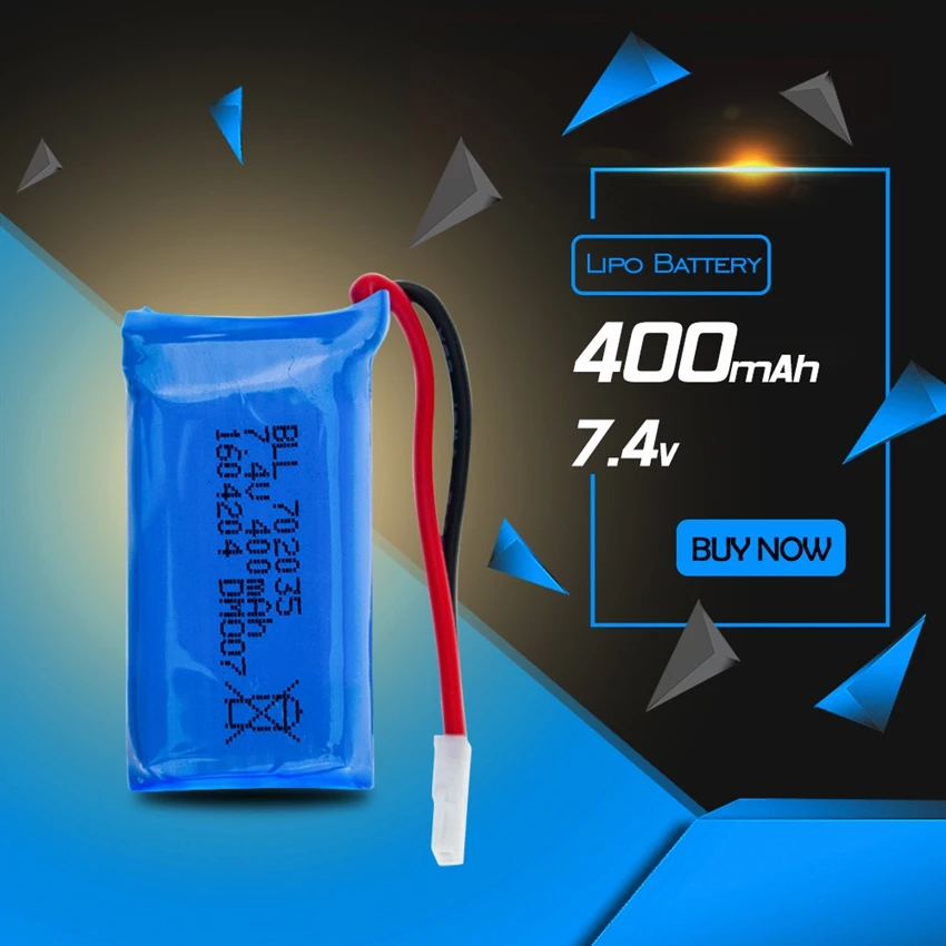7.4 В 400 мАч DM007 Литий LiPo Батарея Для RC Самолет Quadcopter Беспилотный Вертолет Игрушка