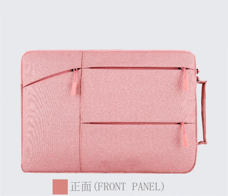 pink Сумка для ноутбука Macbook Air Pro retina 11 12 13 14 15 15,6 дюймов чехол для ноутбука чехол для планшета Xiaomi Air hp Dell - Цвет: pink