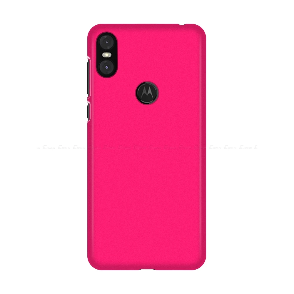 Rose Роскошный Жесткий матовый чехол для телефона из поликарбоната, Ультратонкий Пластиковый чехол для Motorola Moto One vision power P50 P30 note Play - Color: Rose