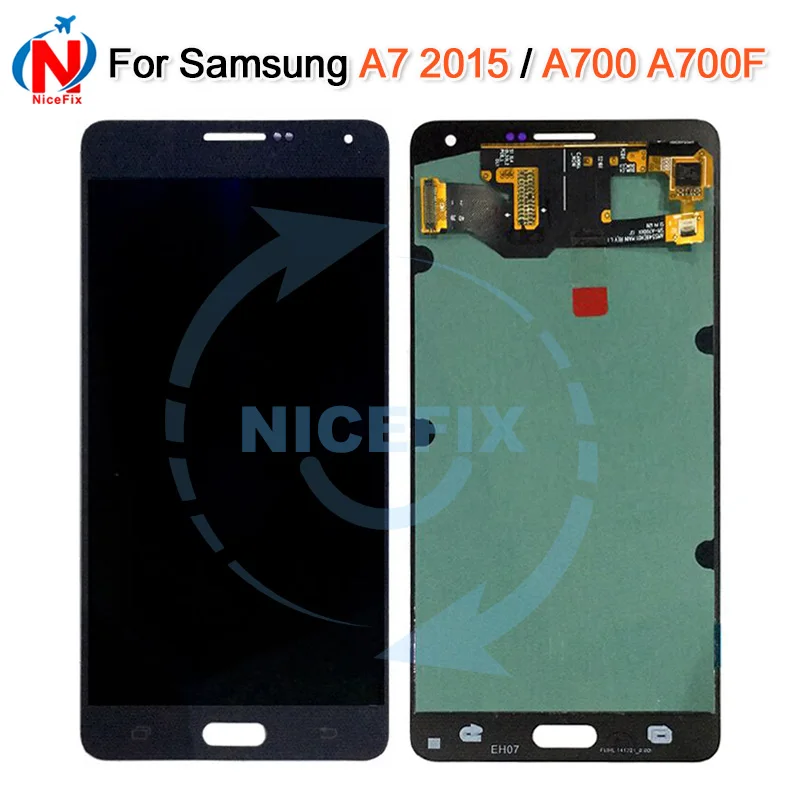 5 &quotНовый Супер amoled Замена LCDs для SAMSUNG GALAXY A7 2015 LCD A700 A700F дисплей дигитайзер