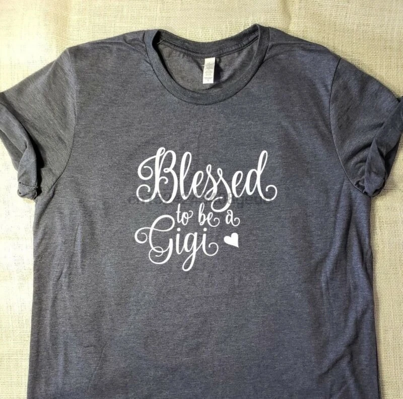 Blessed to be a Gigi Tshirt - Super Soft Tees Great Christmas Gifts for Grandma |
