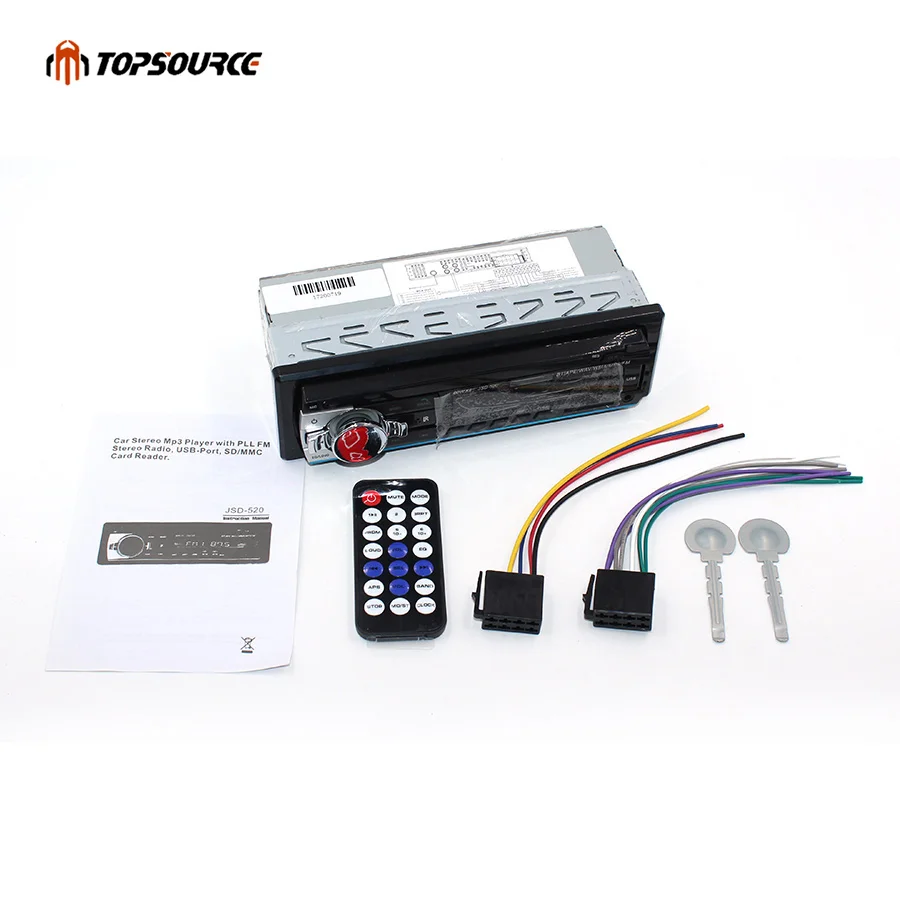 Topsource Bluetooth Стерео FM радио MP3 аудиоплеер 5 V Зарядное устройство USB AUX Автомобильная