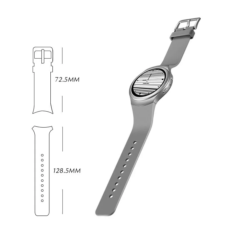 ANBEST для Samsung Gear S2 спортивные силиконовые часы Смарт браслет Стильный силиконовый