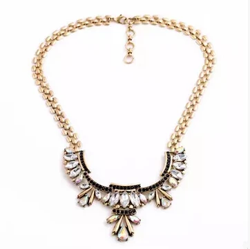 Ювелирные изделия Ahmed в европейском стиле винтажное ожерелье с кристаллами для