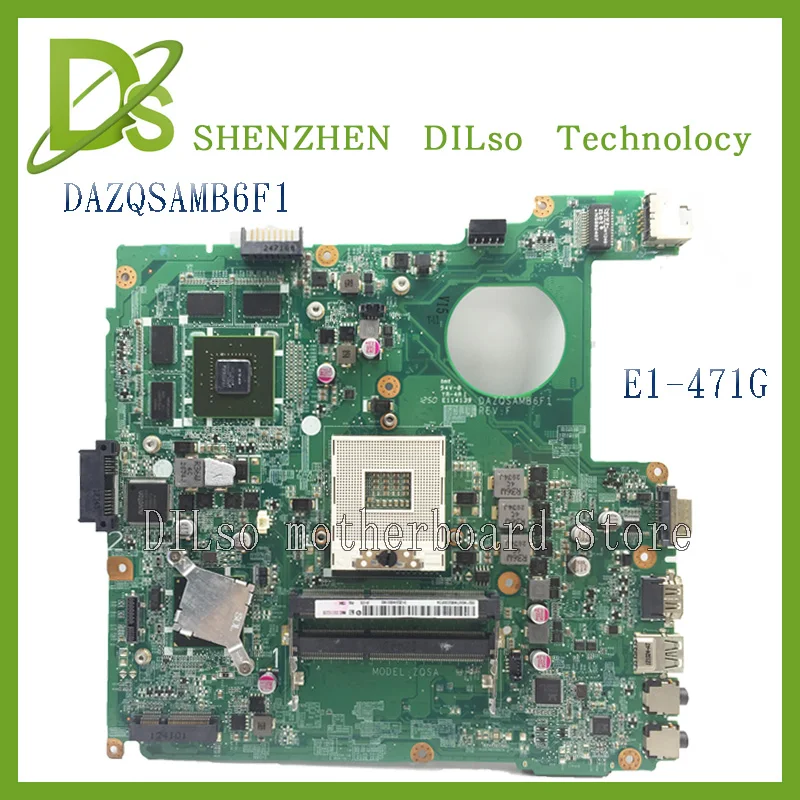 KEFU DAZQSAMB6F1 для Acer E1 471 471G aspire материнская плата ноутбука DDR3 плата|laptop motherboard|motherboard