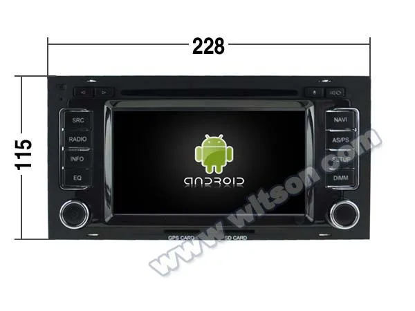 WITSON Android 10 0 4 ГБ ОЗУ + 64 Гб FLASH 8 Восьмиядерный автомобильный DVD плеер для VOLKSWAGEN 2002 2010
