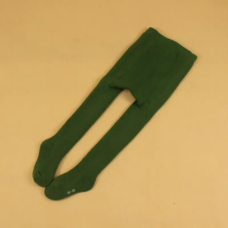 Хлопковые колготки для детей 2-5 лет на весну и осень 5 цветов черные красные