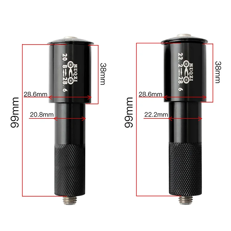 MUQZI MTB Road S Bike Fork Stem Extender 20.8/22.2Mm Adapter Child Bicycle Stem Extend Aluminum Alloy Conversion Hanging Core