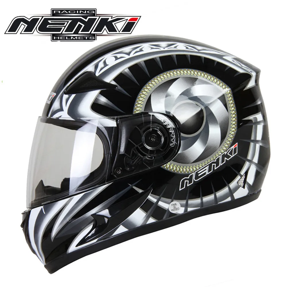 NENKI Полный мотоциклетный шлем Capacete da Motocicleta мотошлем Casque Kask 816z гоночная езда