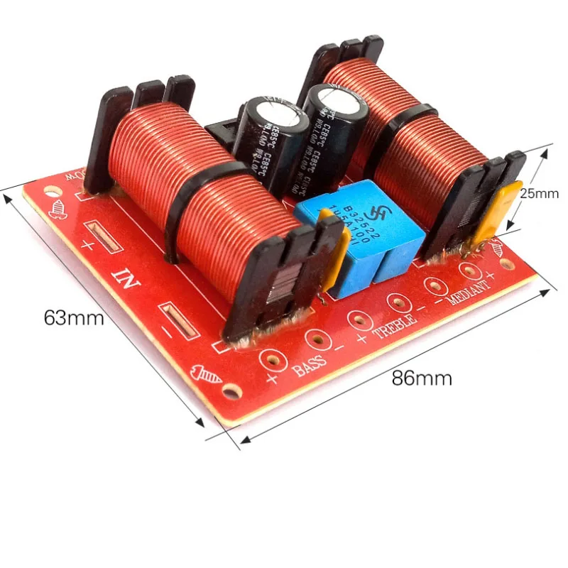 DIY Аудио Колонки ВЧ mediant басовый 3 Way делители частоты Динамик кроссовер делителей