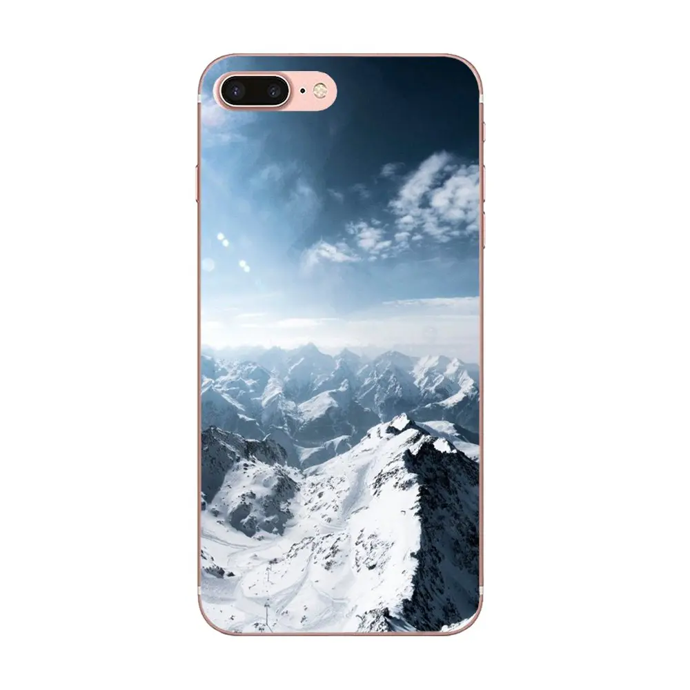 as picture С изображением заснеженной горы "сделай сам" для huawei P7 P8 P9 P10 P20 P30 Lite Mini Plus Pro ТПУ чехлы - Цвет: as picture