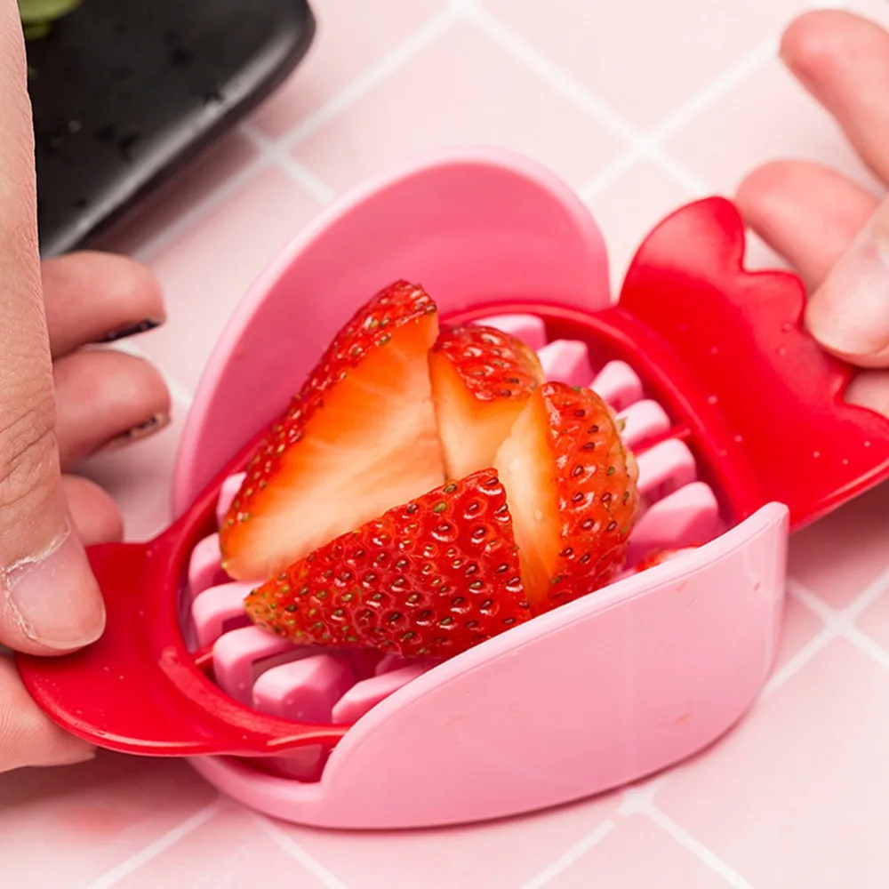 Dehomy Manual Slicers Creative Strawberry Cutter Vegetable Fruit Tools Multifunctional Food Divider Slicer Kitchen Accessories | Дом и сад