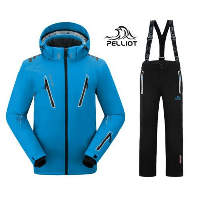Бесплатная доставка DHL Пелльо мужские лыжные костюмы куртка + брюки Для мужчин