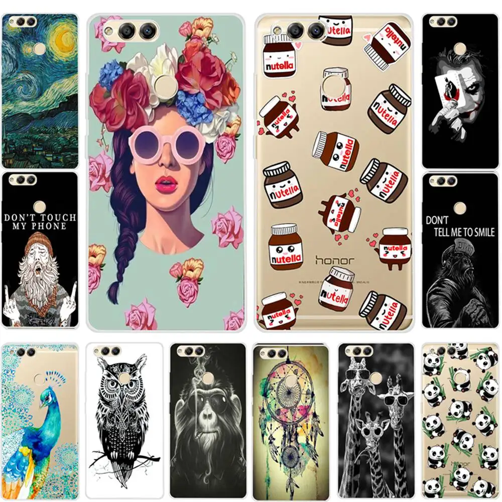 

Soft Silicone Case For Huawei Honor 7X Case Huawei Mate SE BND-L34 Cover Funda For Honor 7X BND-L21 L22 L24 Soft TPU Phone Cases