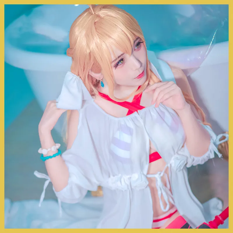 Аниме Fate Grand Order Нерон Клавдий Цезарь Огастус купальник косплей костюм бикини Fate/Extra Saber Косплей Костюм