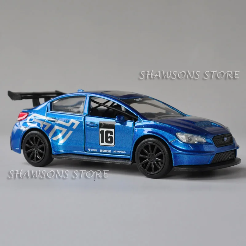 1:32 литая модель автомобиля Jada Subaru WRX STI 2016 миниатюрная Реплика|Наземный транспорт|