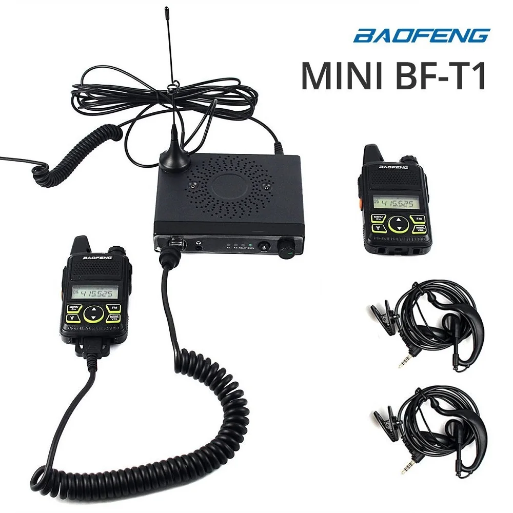 Baofeng мини мобильный автомобильный трансивер 20 каналов UHF 400~ 470 МГц 15 Вт мощность передачи iechle радио и 2 Мини Переносные рации - Цвет: MINI-T1