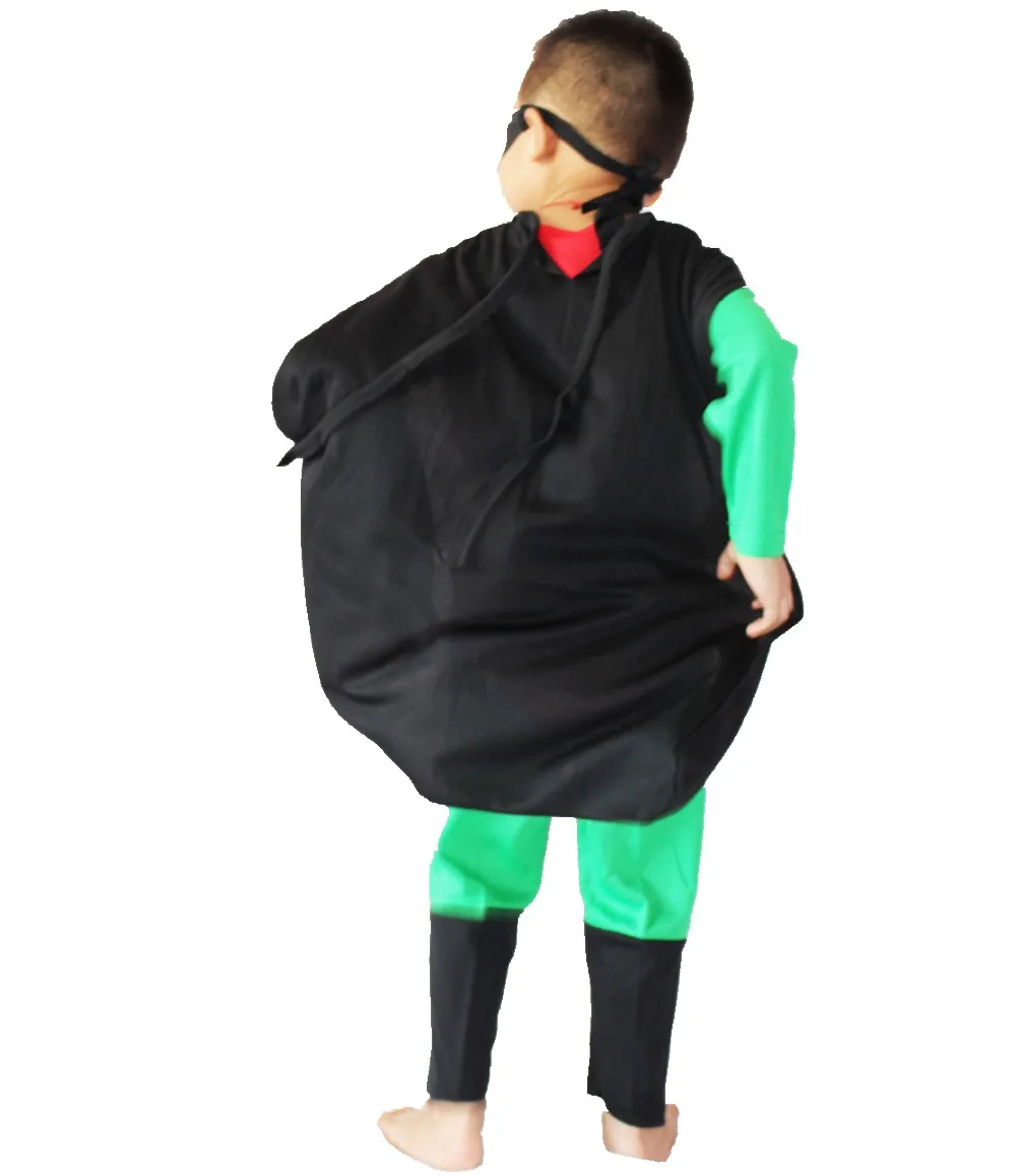 

Halloween costumes Children's model clothing Role-playing Boy Wonder robin 1 sets:coat+pants+shawl+eye mask