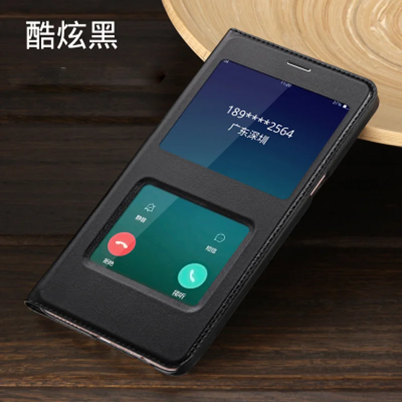 100% Оригинальный чехол-книжка из искусственной кожи с окошком 6 0 дюйма для OPPO R 11 plus