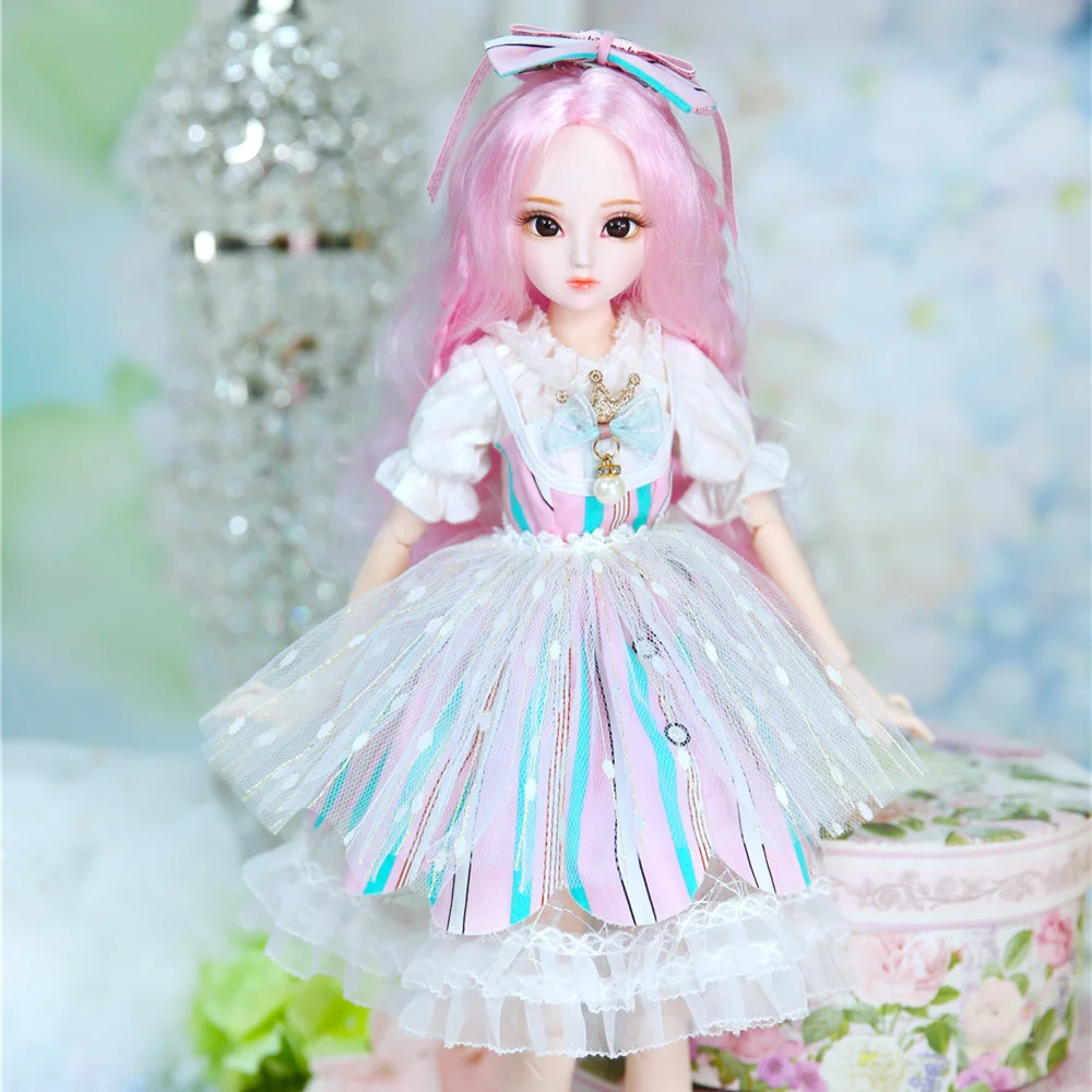 Кукла DBS 1/4 BJD молочная королева наименование аmga розовые волосы механическое тело