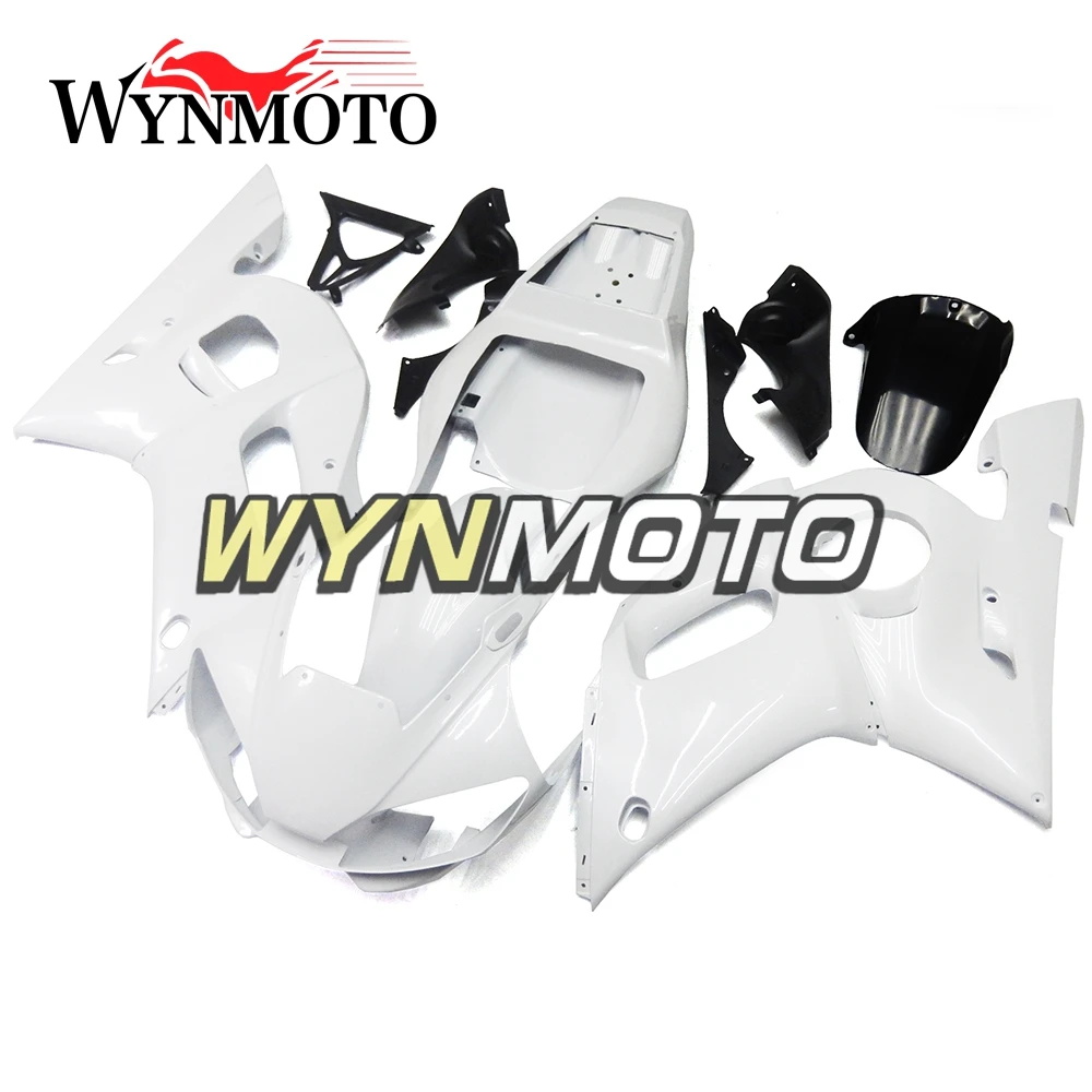 

Полностью пластмассовые обтекатели ABS для Yamaha YZF R6 1998 - 2002 98 99 00 01 02, комплект обтекателей для мотоцикла, жемчужные белые чехлы