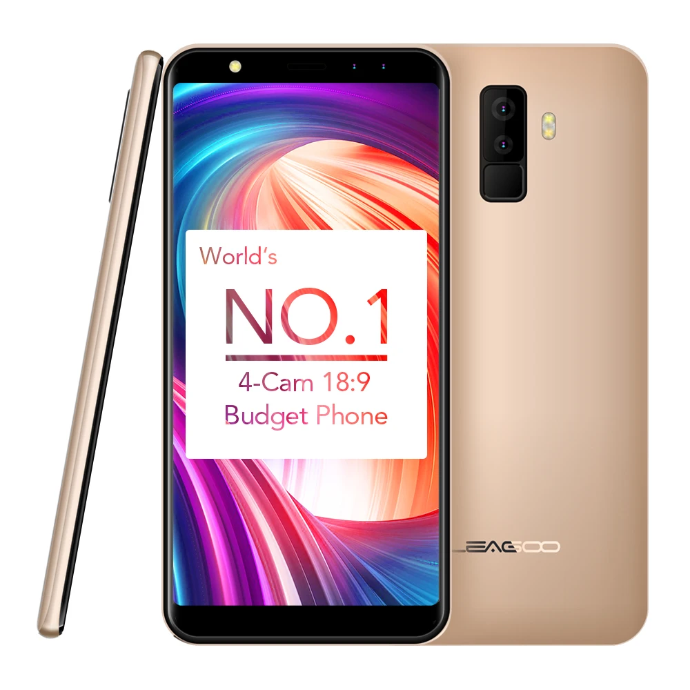 LEAGOO M9 mt6580a четыре ядра сотовый телефон 5 дюймов Android 7 0 18:9 полный Экран смартфон 2 ГБ