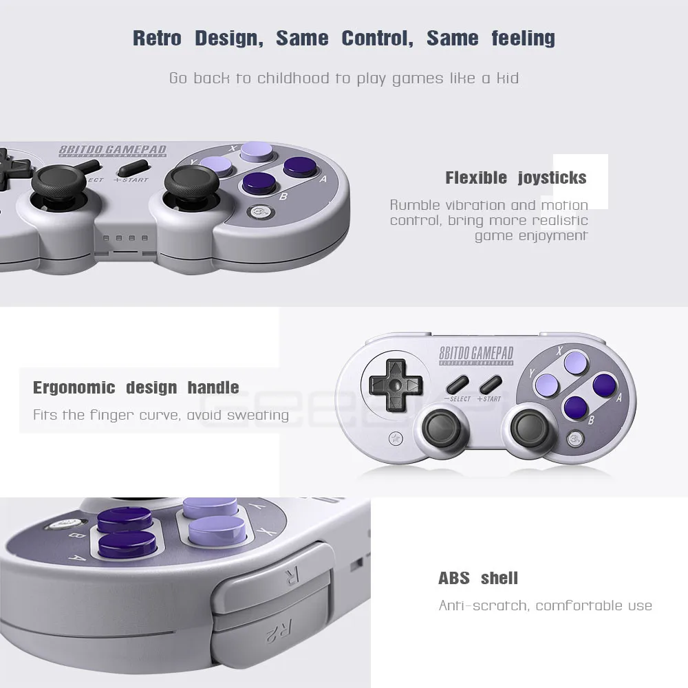 8 BitDo SN30 Pro/F30 Pro Беспроводной Bluetooth геймпад игровой контроллер для Raspberry Windows Mac OS