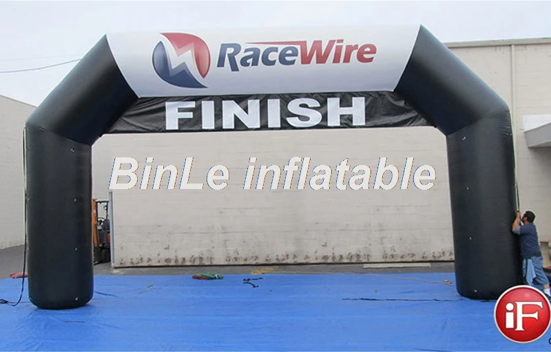 Hot sale inflatable race arch blow up advertising with Finish Start banner | Игрушки и хобби