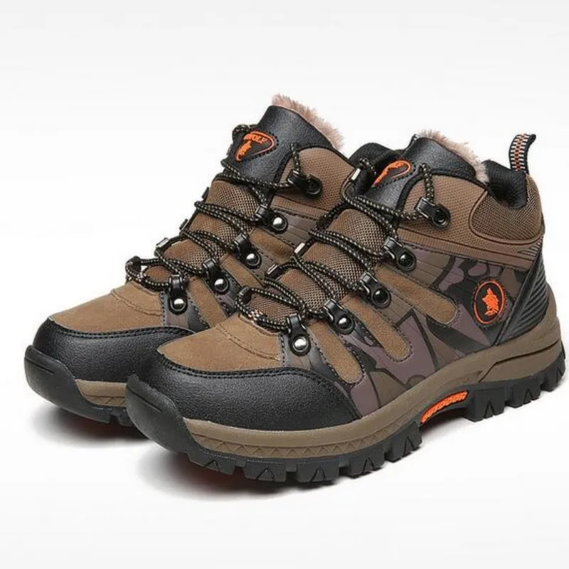 

New Waterproof High Top Outdoor Camping Climbing Durable Sport Sneakers Men Trekking Hiking Shoes For Male Wear-Resistance Shoe