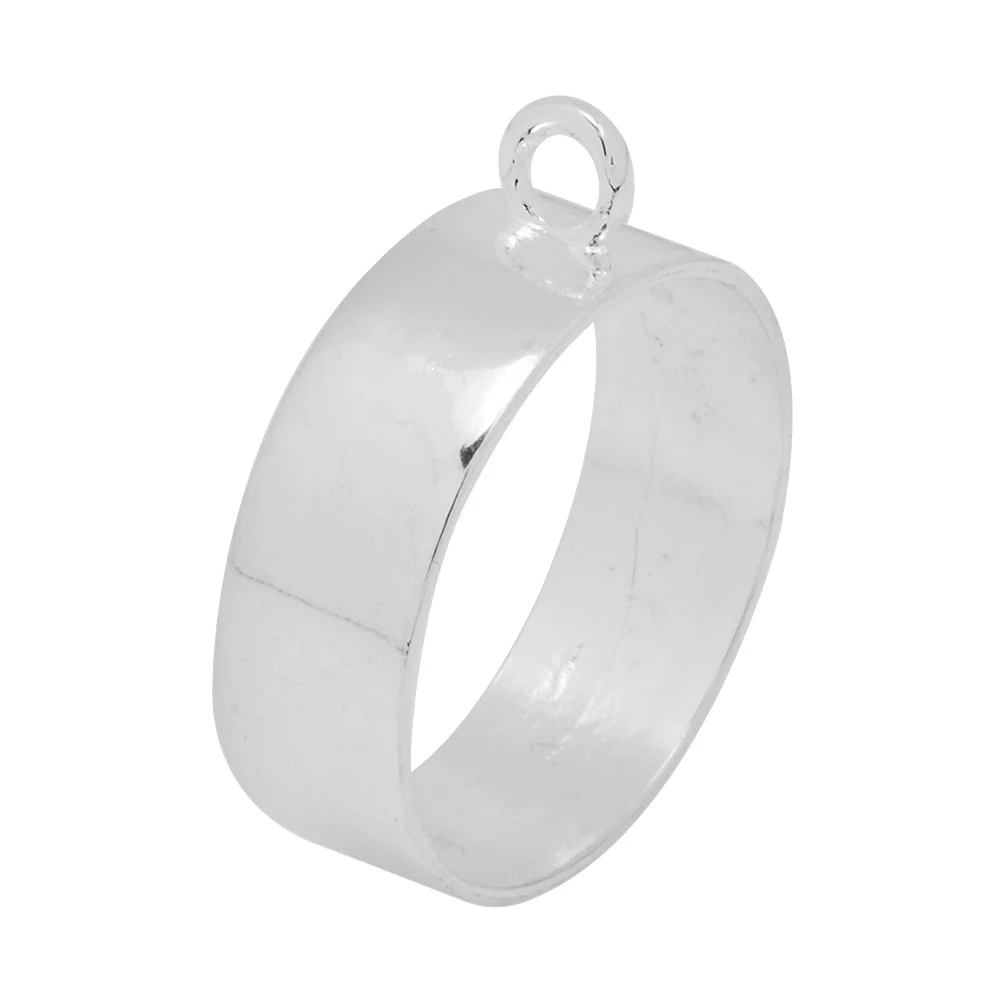 Посеребренный металлический прессованный цветок с открытой спиной круглая