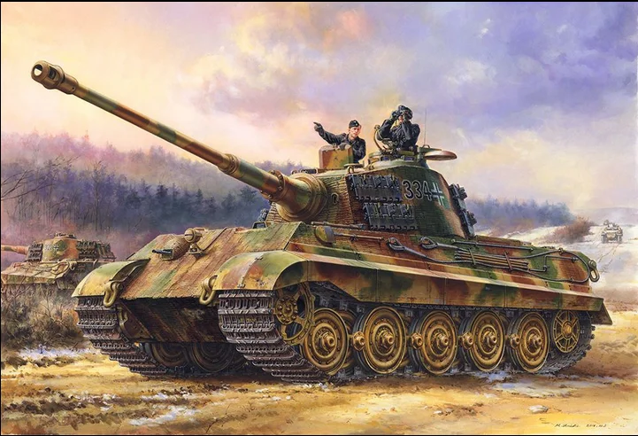 MENG TS031 немецкий тяжелый танк в масштабе 1/35 Sd.Kfz.182 Кинг тигр (Henschel башня)