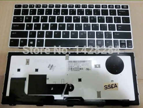 

SSEA Free Shipping New US Keyboard For HP Elitebook Revolve 810 G1 with backlit