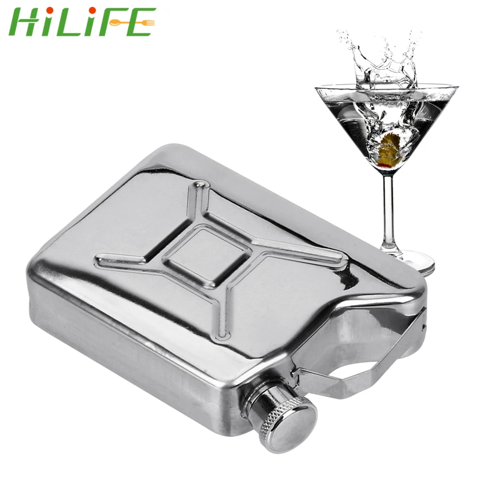 Фляжки HILIFE объемом 5 унций фляжки из нержавеющей стали для виски водки набор