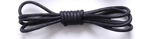 1 пара из вощеного хлопка круглые шнурки для ботинок кожаные Водонепроницаемый шнурки Для мужчин ботинки martin шнурки шнурке Длина 80/100/120/140 см P2 - Цвет: Navy blue