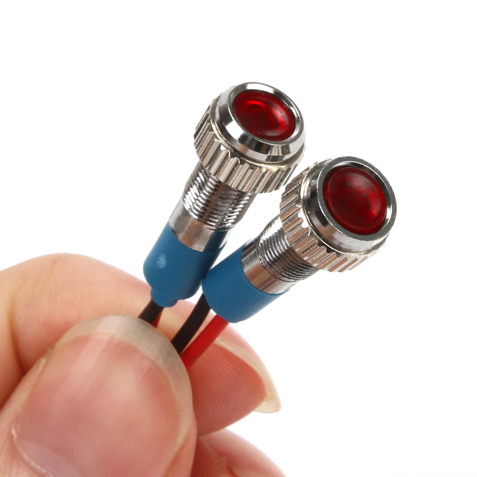 10 шт./лот 6 мм сигнальная лампа светодиодный металлический индикатор