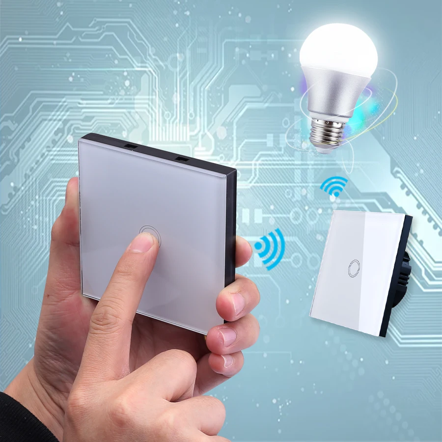 Оригинальный VHOME умный дом универсальный 433MHZ ev1527 3V стеклянная панель настенный