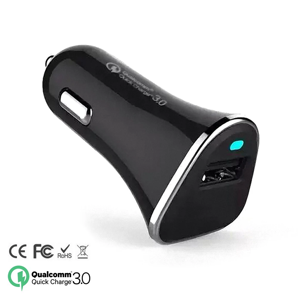 QC3.0 /Quick Charge 3 0 36 Вт USB Автомобильное зарядное устройство адаптер Поддержка 12V/1.5A