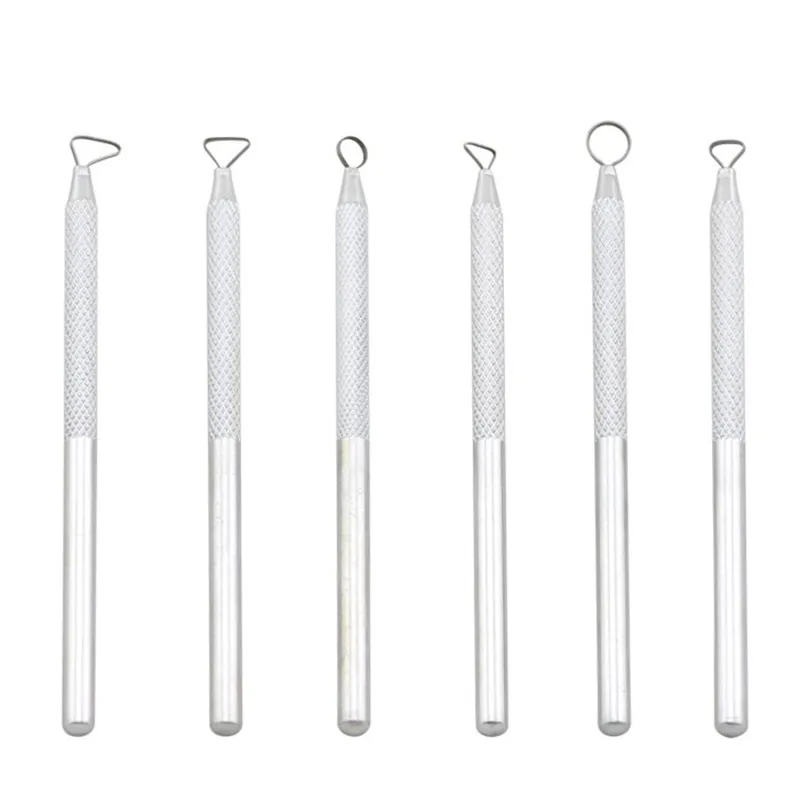 Высококачественная упаковка из 6 алюминиевых глиняных скульптур с керамической