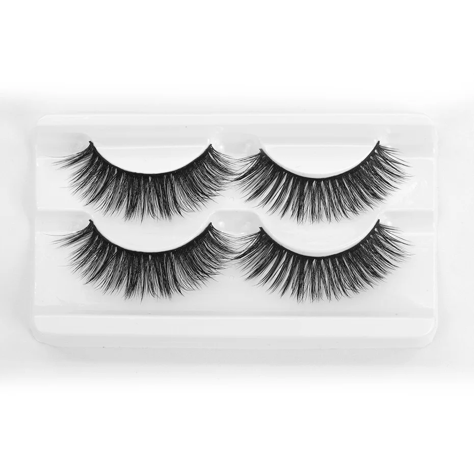 Genailish 2 пары накладные 3d норковые ресницы сексуальные профессиональные длинные