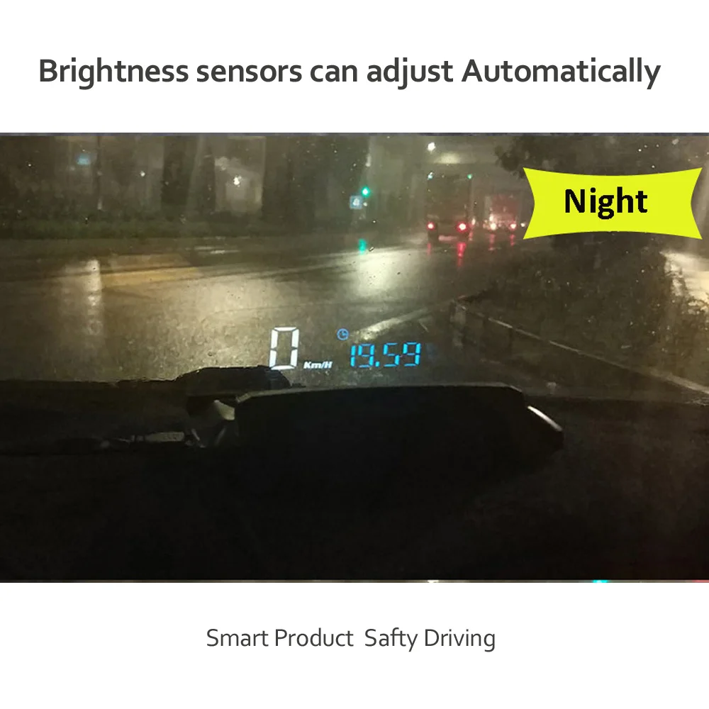 EANOP зеркало HUD Дисплей Авто HUD OBD2 elm327 автомобиля Скорость проектор Скорость ometer автомобиля детектор KMH KPM спидометр автомобиля проектор на лобовое стекло